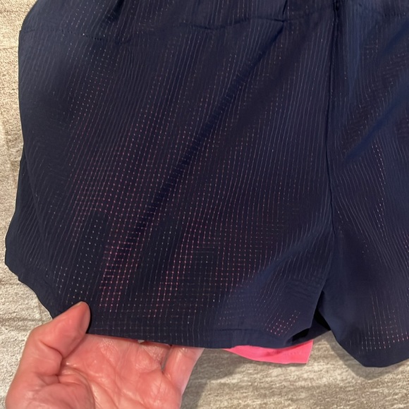Brooks Women's Athletic Shorts - Navy and Pink - Picture 4 of 4